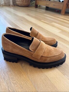 Aerosoles Ronnie Women’s Suede Platform Loafer Sz 7.5/ 8